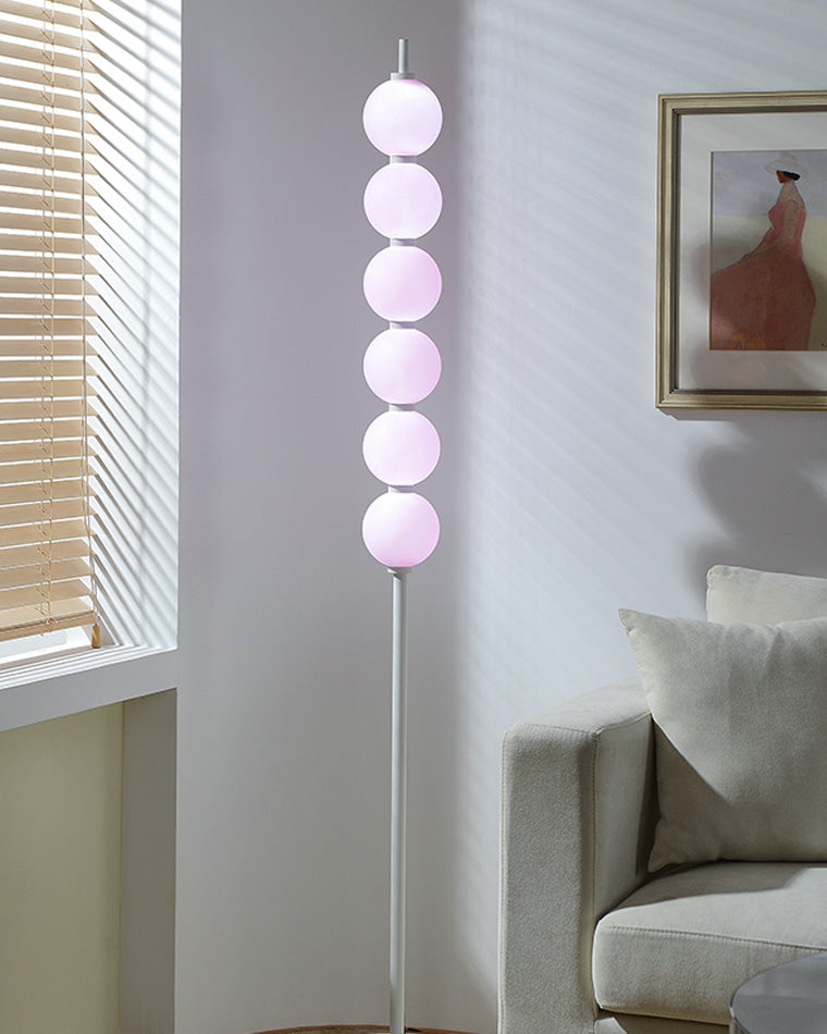 WOMO Colorful Stacked Ball Dimmable Corner Floor Lamp-WM7071