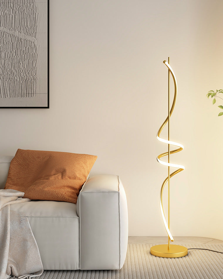 WOMO Dimmable Spiral Floor Lamp-WM7073