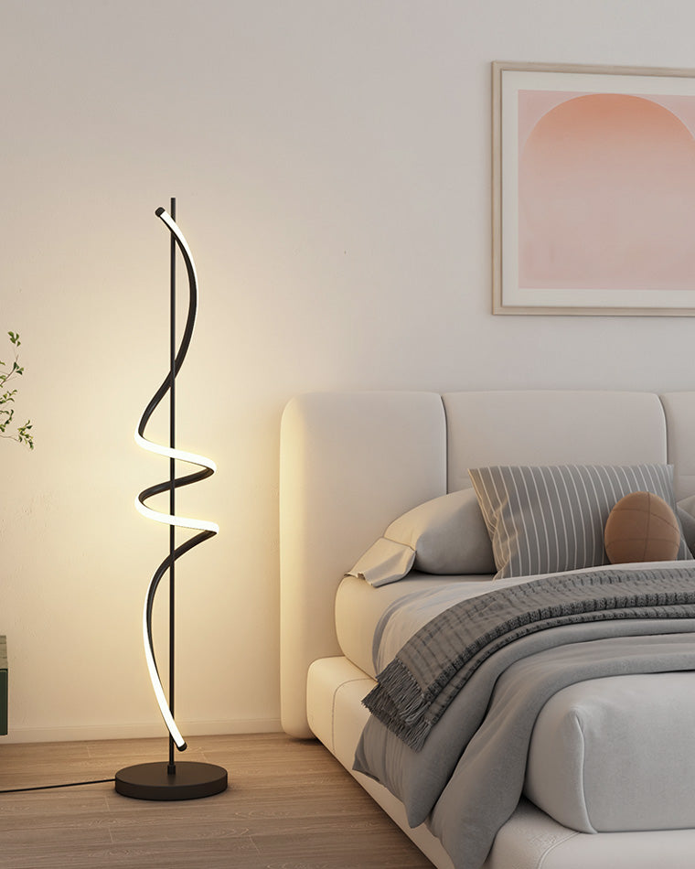 WOMO Dimmable Spiral Floor Lamp-WM7073