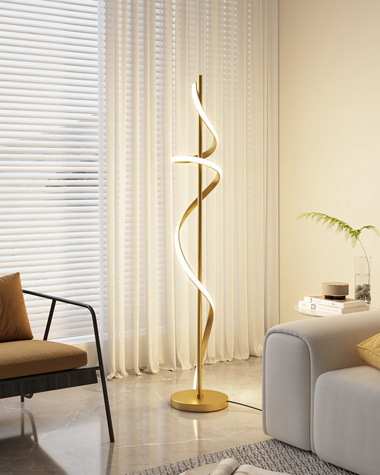 WOMO Dimmable Spiral Floor Lamp-WM7073