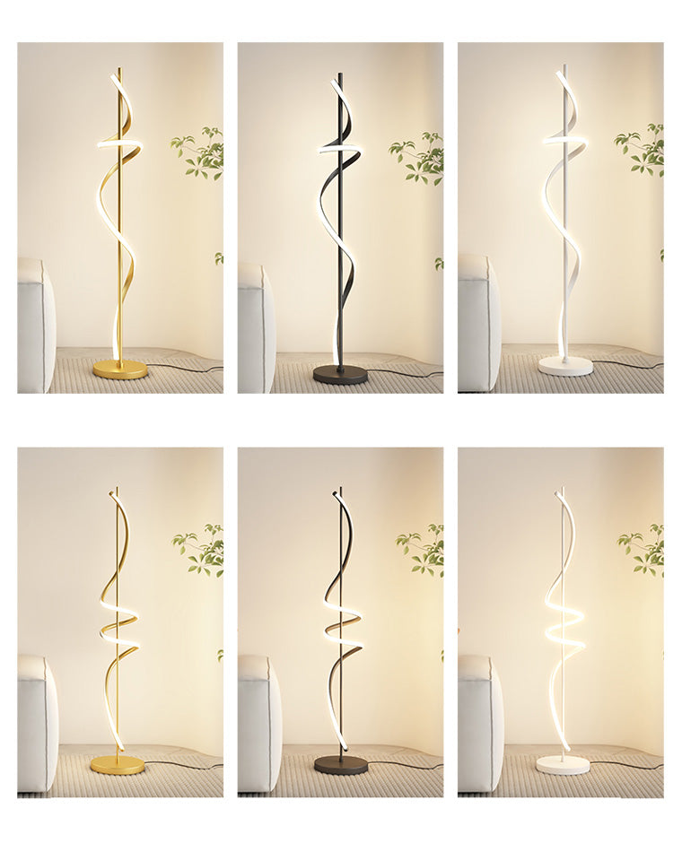 WOMO Dimmable Spiral Floor Lamp-WM7073