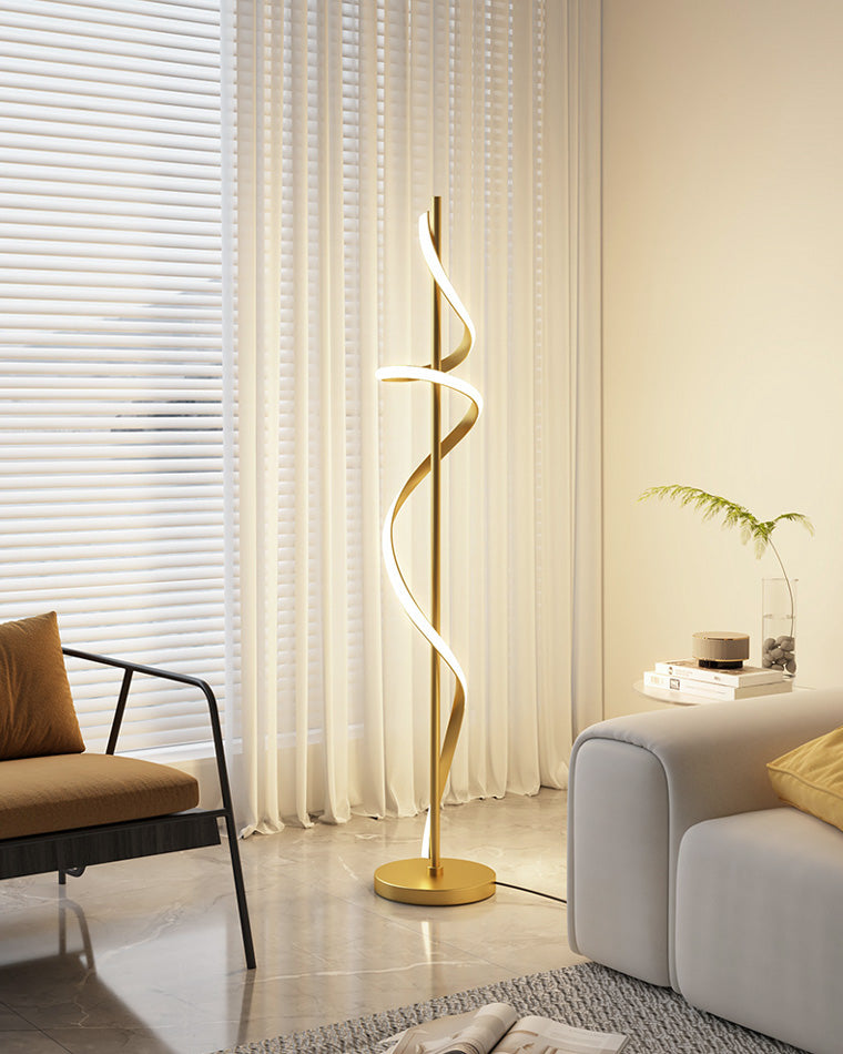 WOMO Dimmable Spiral Floor Lamp-WM7073