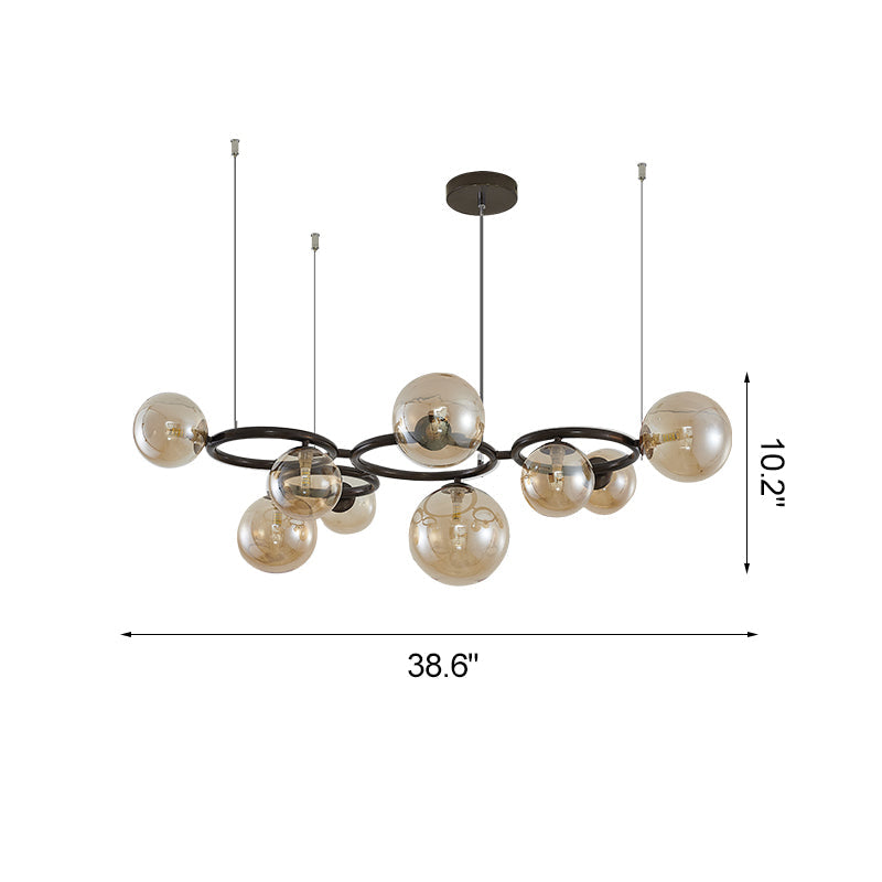 WOMO Colored Glass Ball Chandelier-WM2253