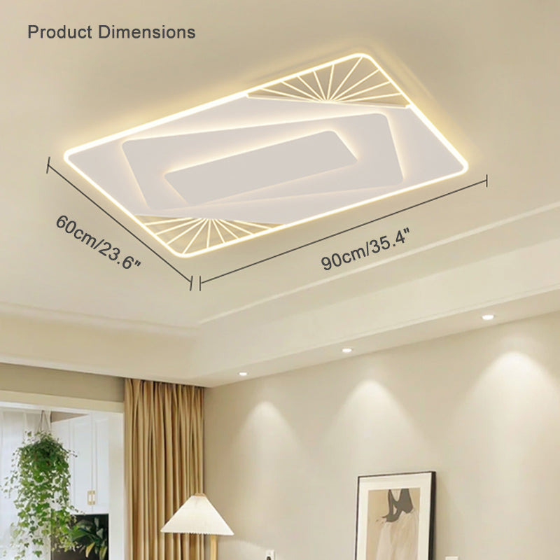 WOMO Flat Geometric Ceiling Light-WM1040