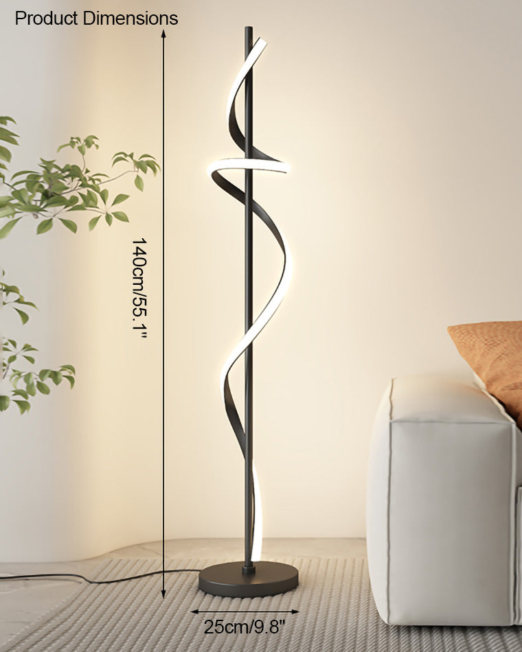 WOMO Dimmable Spiral Floor Lamp-WM7073