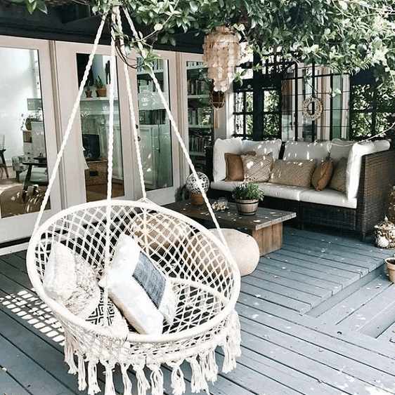 Ada - Macrame Hanging Swing Chair - Nordic Side - Ada - Macrame Hanging Swing Chair, arcitecture, decoration, design, home, home decor, home decor idea, home design ida, homedeco, homedecor,