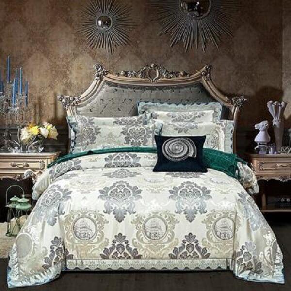 Anorfa Golden Jacquard Satin Luxury Duvet Cover Sets - Nordic Side - amazing, Anorfa Golden Jacquard Satin Luxury Duvet Cover Sets, archidaily, archilovers, architecture, architecturelovers,