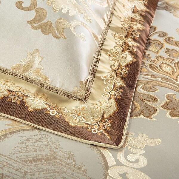 Anorfa Golden Jacquard Satin Luxury Duvet Cover Sets - Nordic Side - amazing, Anorfa Golden Jacquard Satin Luxury Duvet Cover Sets, archidaily, archilovers, architecture, architecturelovers,