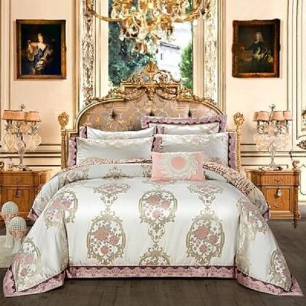 Anorfa Golden Jacquard Satin Luxury Duvet Cover Sets - Nordic Side - amazing, Anorfa Golden Jacquard Satin Luxury Duvet Cover Sets, archidaily, archilovers, architecture, architecturelovers,