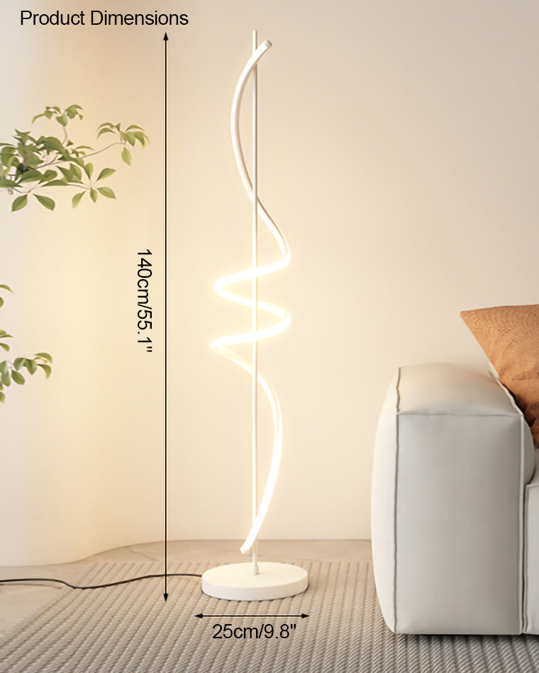 WOMO Dimmable Spiral Floor Lamp-WM7073