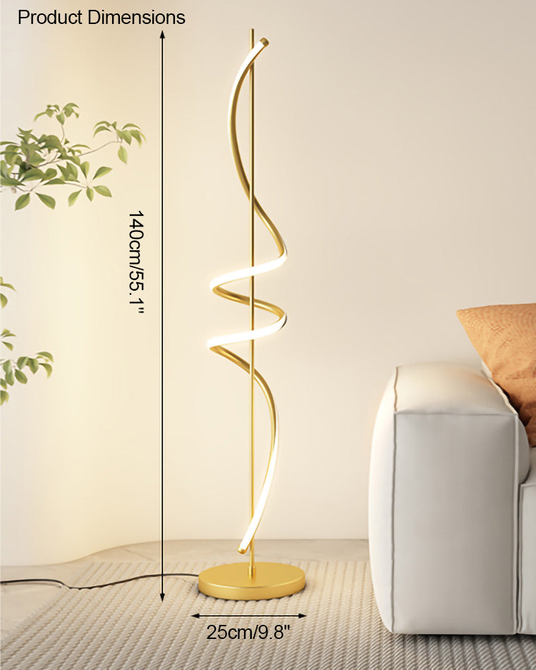WOMO Dimmable Spiral Floor Lamp-WM7073
