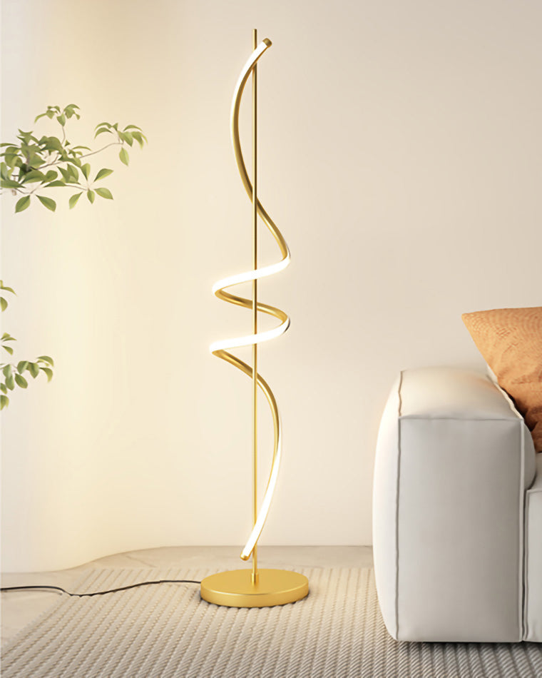 WOMO Dimmable Spiral Floor Lamp-WM7073