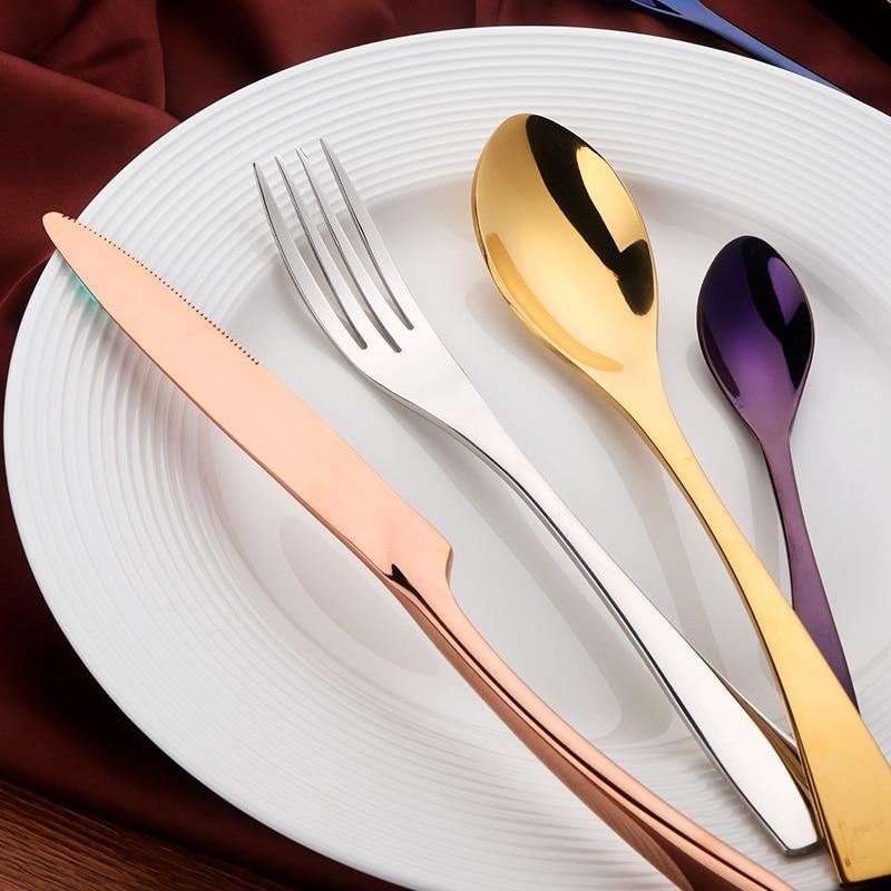 Exquisite Stainless Steel Cutlery Set - Nordic Side -