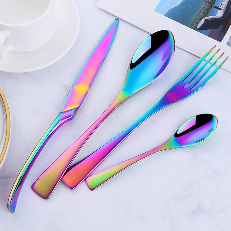 Exquisite Stainless Steel Cutlery Set - Nordic Side -