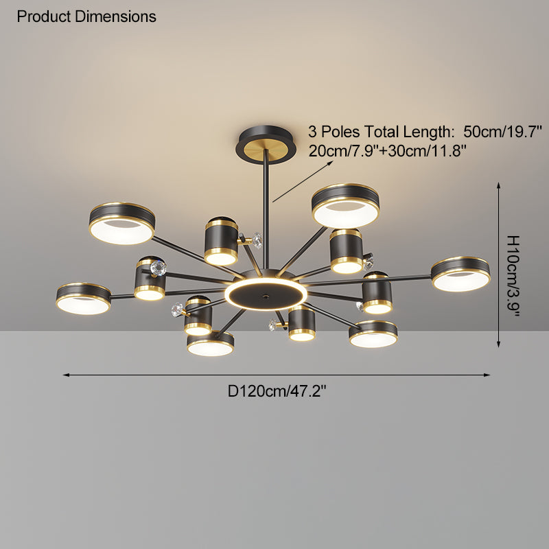 WOMO Dimmable Projector Chandelier-WM2169