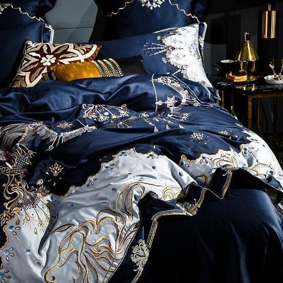 Blue Royal 1000TC Egyptian Cotton Duvet Cover Set - Nordic Side - architecture, arcitecture, art, artist, Blue Royal 1000TC Egyptian Cotton Duvet Cover Set, contemporaryart, decor, decoration