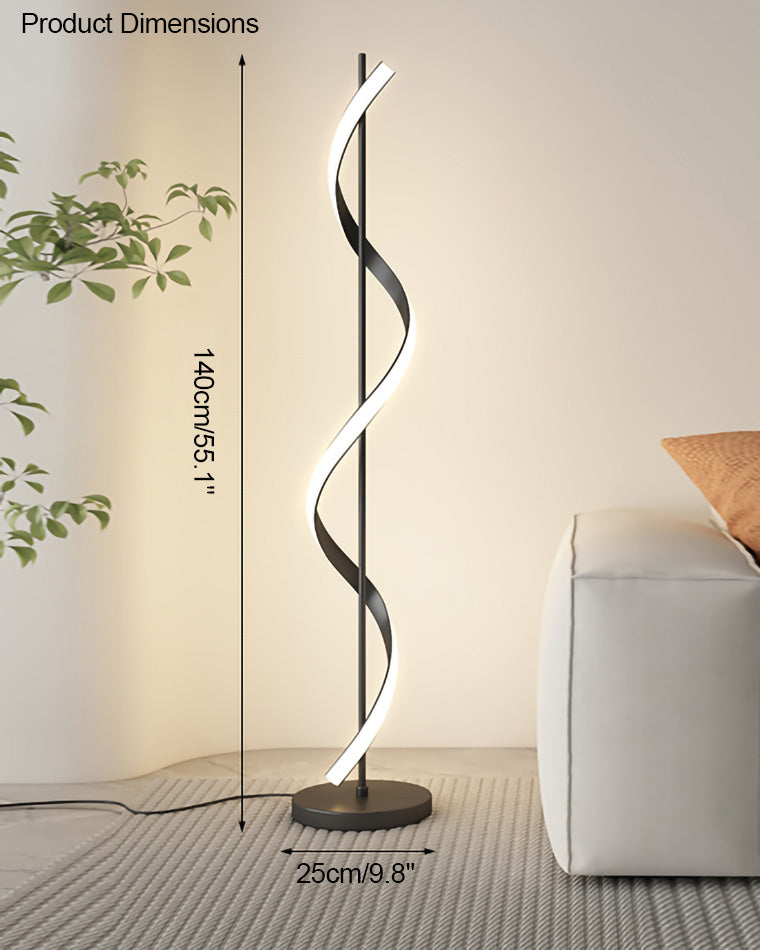 WOMO Dimmable Spiral Floor Lamp-WM7073
