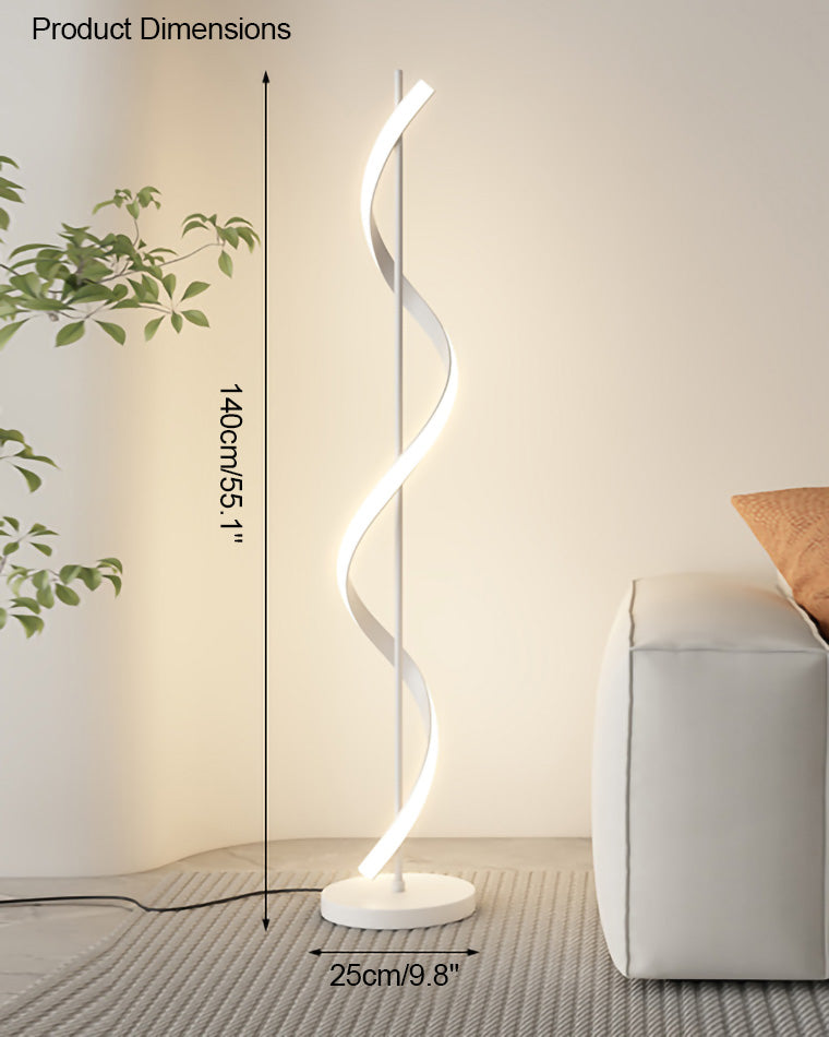 WOMO Dimmable Spiral Floor Lamp-WM7073