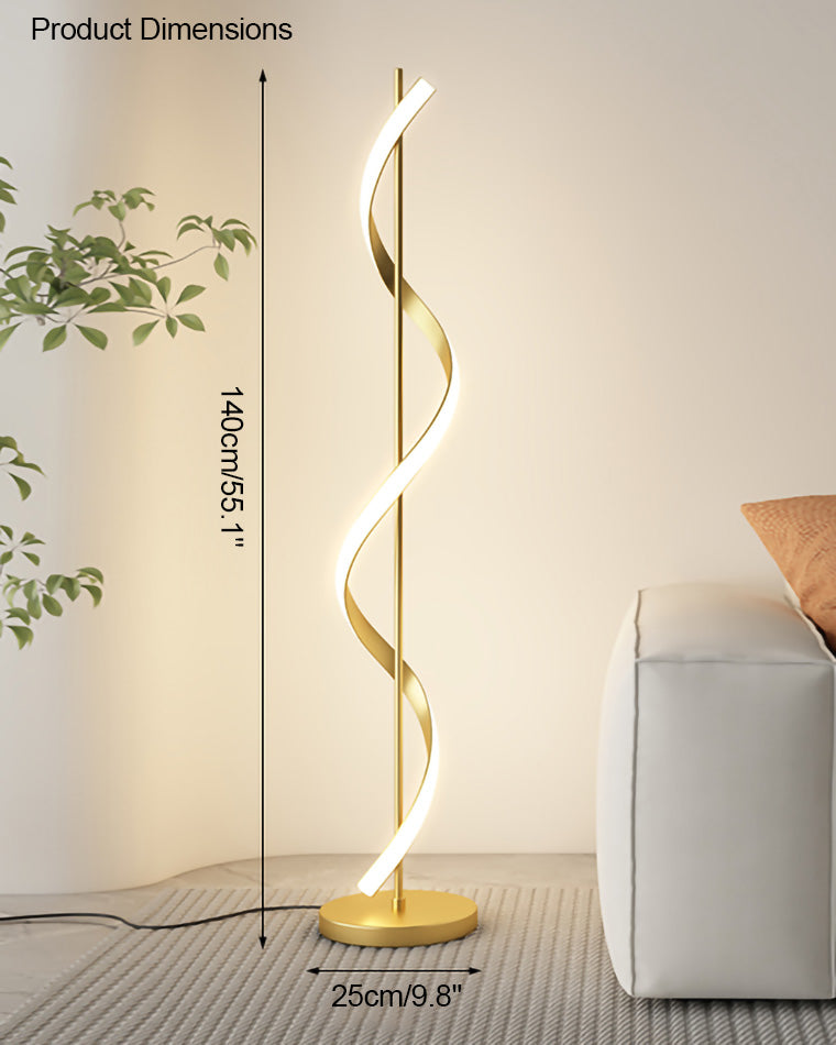 WOMO Dimmable Spiral Floor Lamp-WM7073