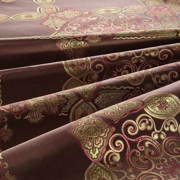 Caltada Brown Coffee Jacquard Cotton Stain Luxury Duvet Cover Set - Nordic Side - amazing, architecture, arcitecture, art, artist, ashley furniture near me, beautiful, bobs furniture outlet,