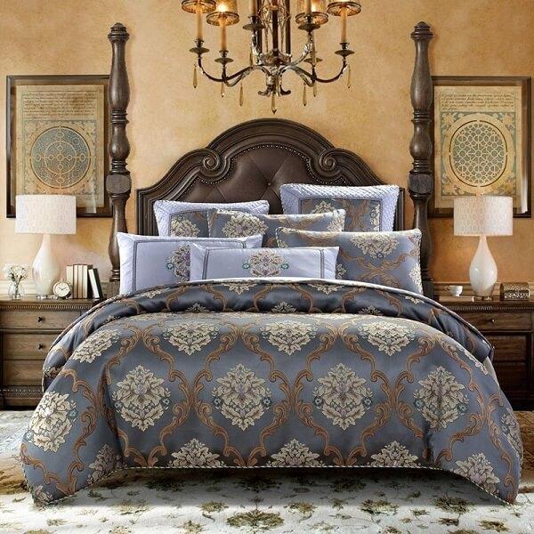 Caltada Brown Coffee Jacquard Cotton Stain Luxury Duvet Cover Set - Nordic Side - amazing, architecture, arcitecture, art, artist, ashley furniture near me, beautiful, bobs furniture outlet,