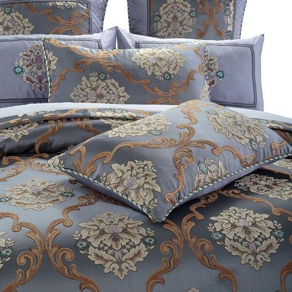 Caltada Brown Coffee Jacquard Cotton Stain Luxury Duvet Cover Set - Nordic Side - amazing, architecture, arcitecture, art, artist, ashley furniture near me, beautiful, bobs furniture outlet,