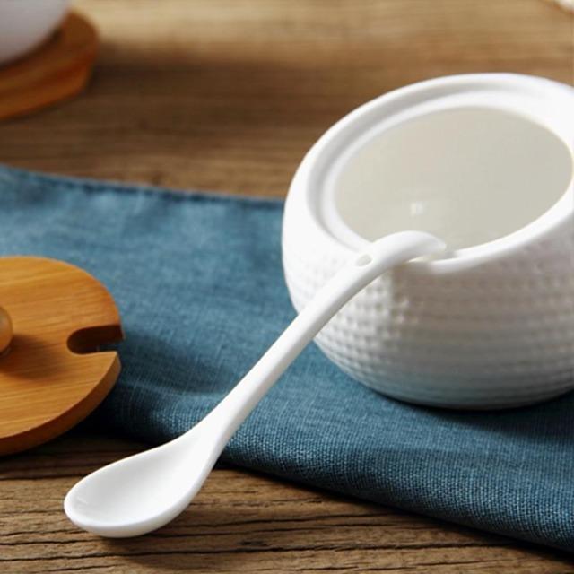 Portia - Seasoning Porcelain Kitchen Jar - Nordic Side - KITCHEN & DINING, KITCHENWARE