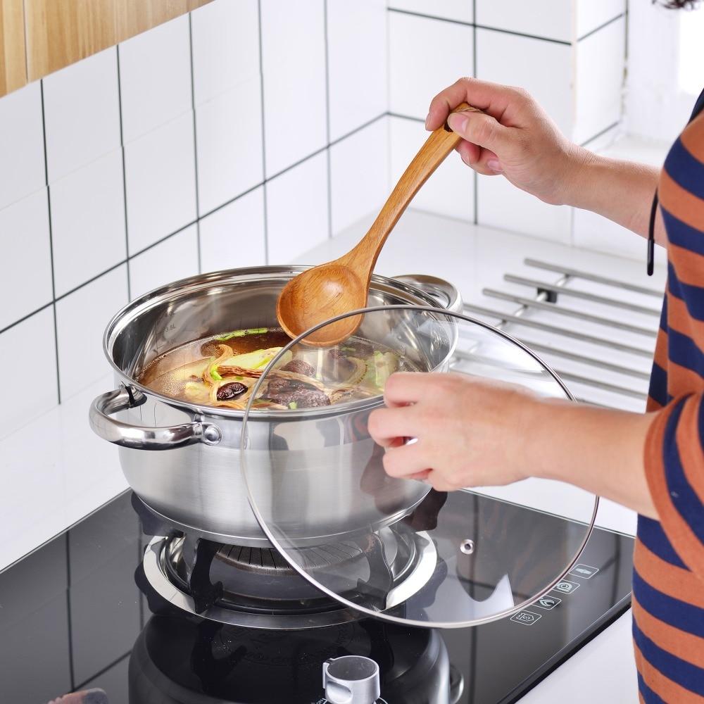 Cookware Set Stainless Steel 7-Piece Kitchen Cooking Pot&Pan Sets,Induction Saucepan,Casserole with Tempered Glass lid (Silver) - Nordic Side - Cooking, Cookware, Glass, Kitchen, lid, Piece,