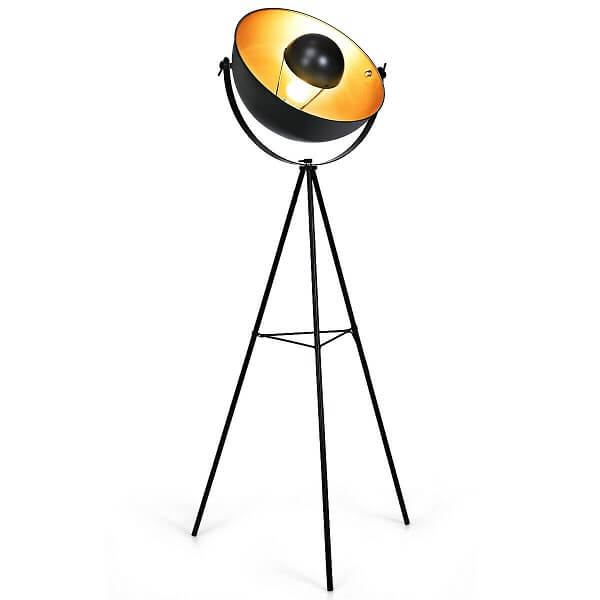 Nirv - Industrial Tripod Floor Lamp with Adjustable Metal Legs - Nordic Side - amazing, archidaily, archilovers, architecture, architecturelovers, architectureporn, arcitecture, art, artist,