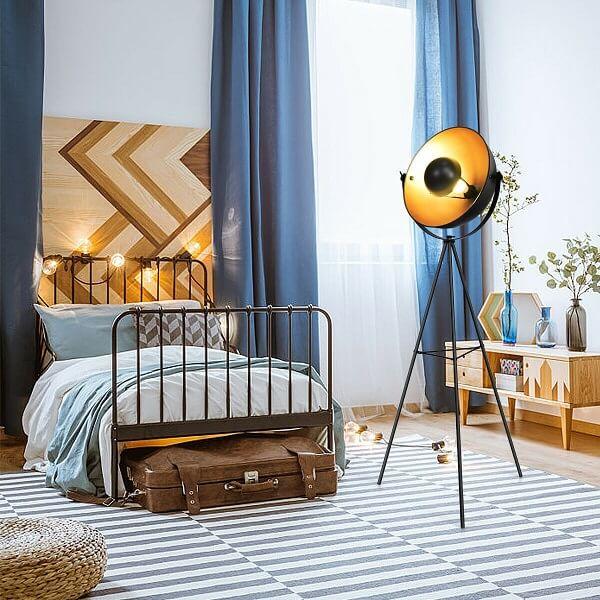 Nirv - Industrial Tripod Floor Lamp with Adjustable Metal Legs - Nordic Side - amazing, archidaily, archilovers, architecture, architecturelovers, architectureporn, arcitecture, art, artist,