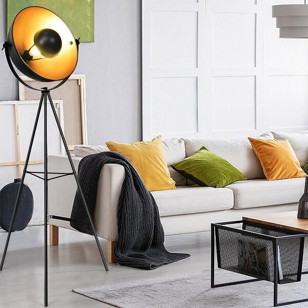 Nirv - Industrial Tripod Floor Lamp with Adjustable Metal Legs - Nordic Side - amazing, archidaily, archilovers, architecture, architecturelovers, architectureporn, arcitecture, art, artist,