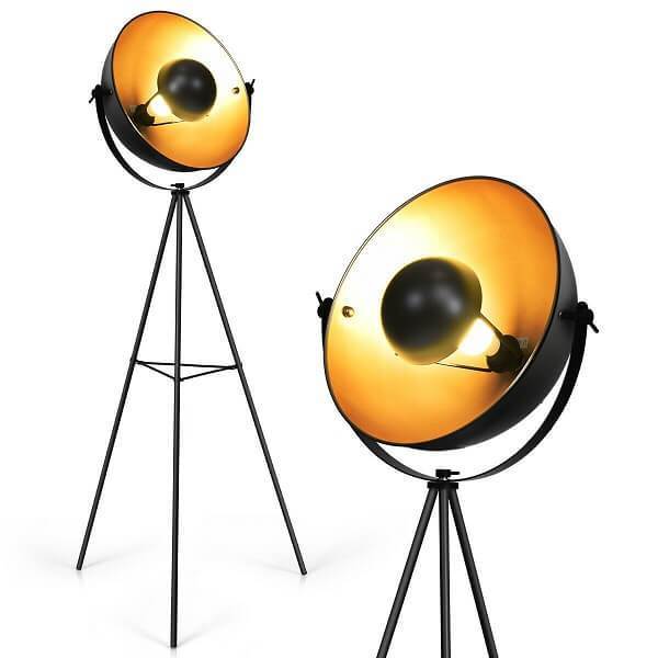 Nirv - Industrial Tripod Floor Lamp with Adjustable Metal Legs - Nordic Side - amazing, archidaily, archilovers, architecture, architecturelovers, architectureporn, arcitecture, art, artist,