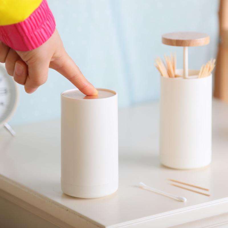 Automatic Wooden Toothpick Holder - Nordic Side -