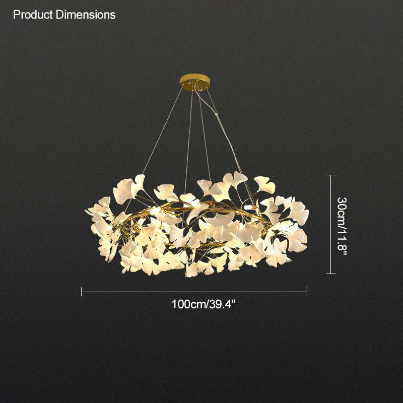 WOMO Ginkgo Round Chandelier-WM2205a