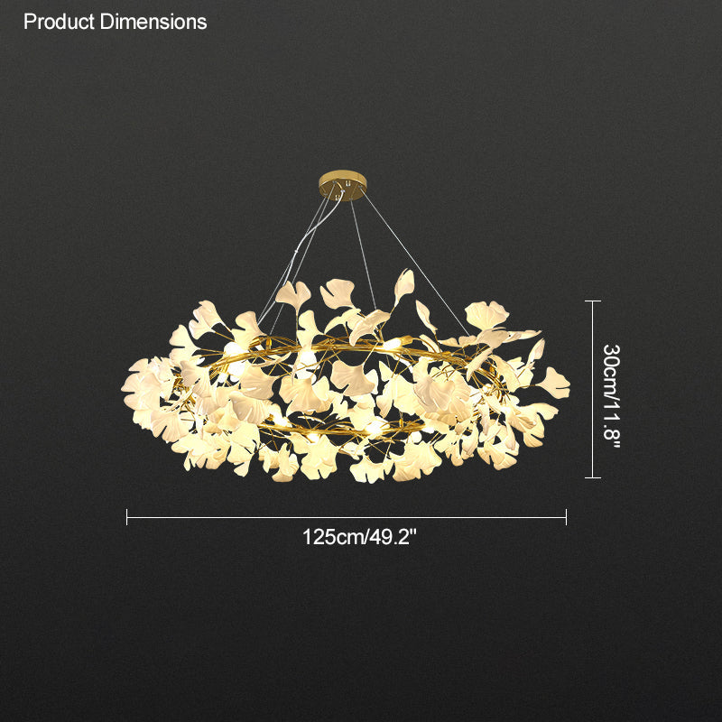 WOMO Ginkgo Round Chandelier-WM2205a