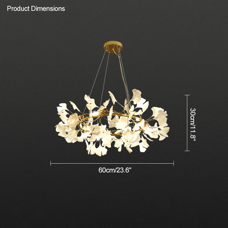 WOMO Ginkgo Round Chandelier-WM2205a