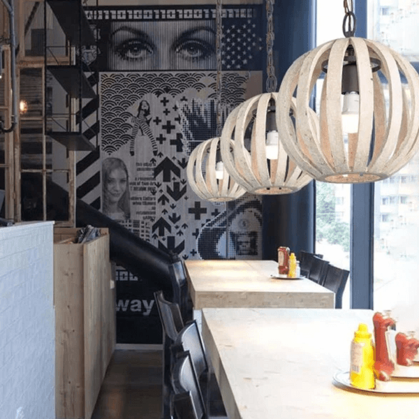 Rooney - Rustic Hanging Cage Lamp