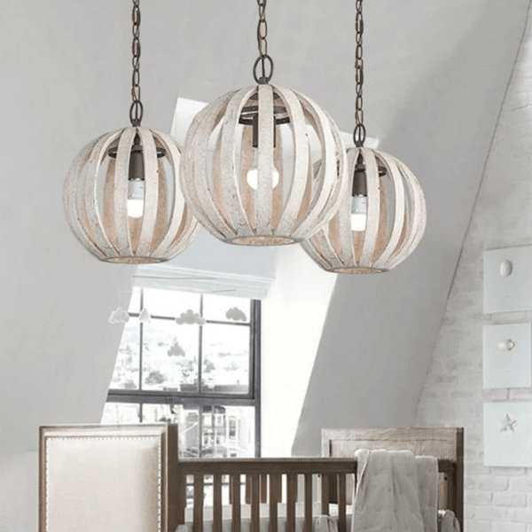 Rooney - Rustic Hanging Cage Lamp