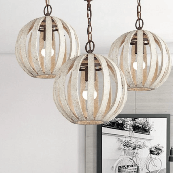 Rooney - Rustic Hanging Cage Lamp