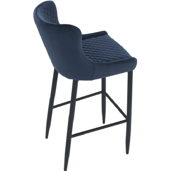 Saskia - Navy Blue Bar Stool