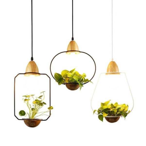 Zox - Modern Nordic Iron Pendant Planter Lamp - Nordic Side - amazing, architecture, arcitecture, art, artist, beautiful, business, canvas, clock, clocks, contemporaryart, decor, decoration,
