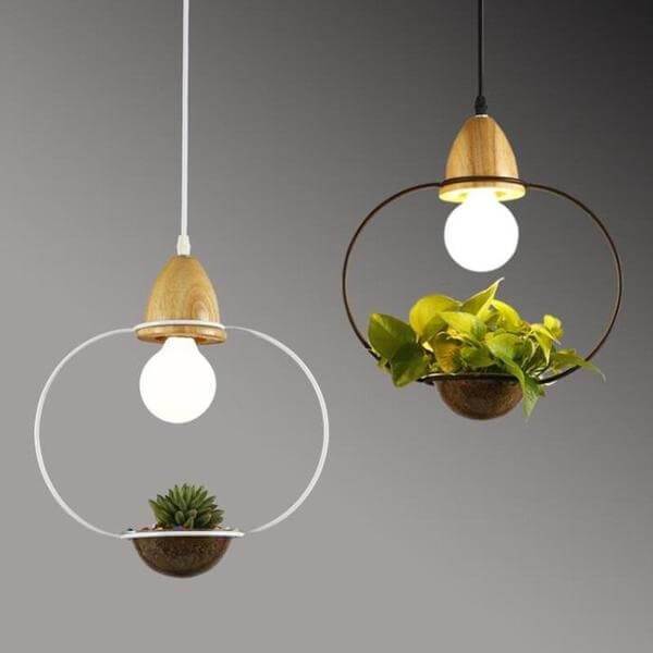 Zox - Modern Nordic Iron Pendant Planter Lamp - Nordic Side - amazing, architecture, arcitecture, art, artist, beautiful, business, canvas, clock, clocks, contemporaryart, decor, decoration,
