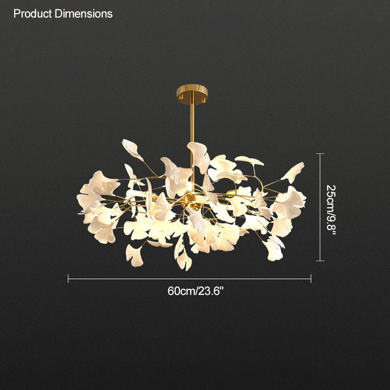 WOMO Ginkgo Leaf Chandelier-WM2205b