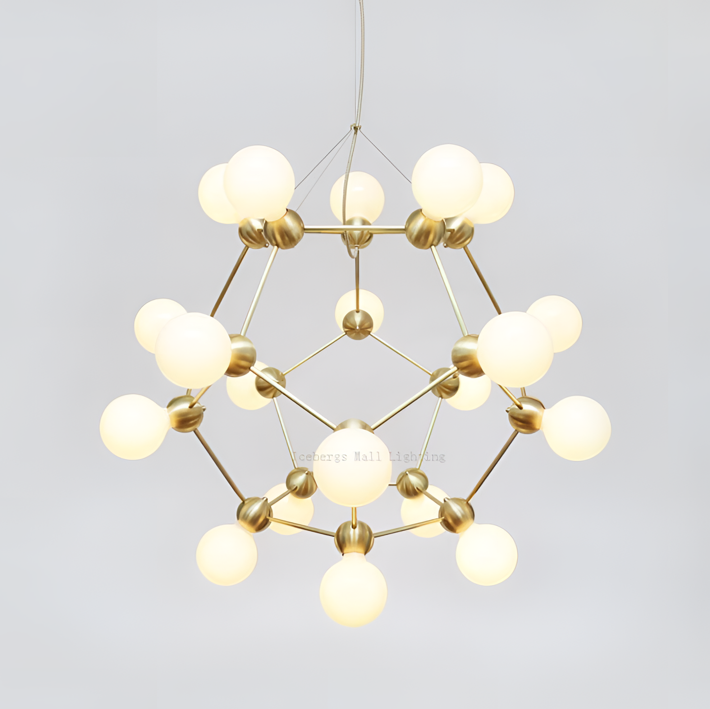Alcor Molecular-inspired Gold Light Fixture | Lighting | NordicAbode.com