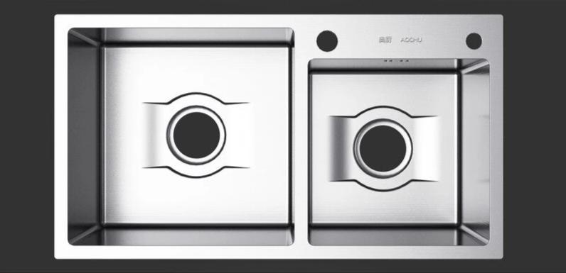Vertigo - Stainless Steel Double Kitchen Sink - Nordic Side - 11-26, kitchen, modern-pieces, sink