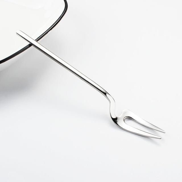 Azalea - Special Stainless Steel Dessert Cutlery - Nordic Side -