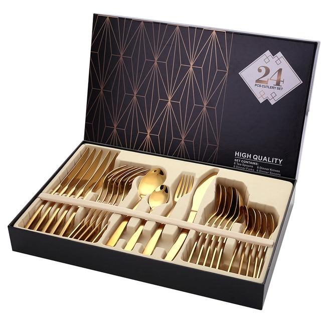 Mera - 24PCS Cutlery Dinner Set - Nordic Side -