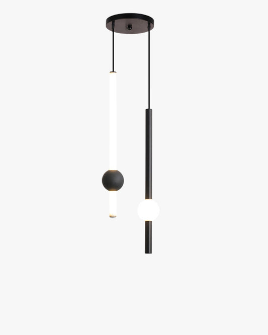 WOMO Black Tube Pendant Light-WM2093