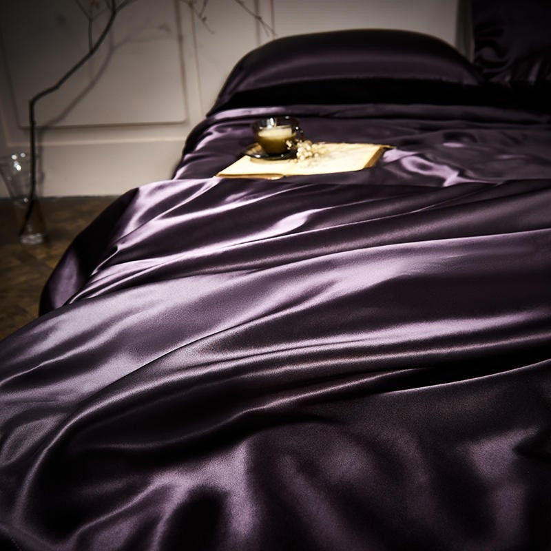 Royalis Purple Luxury Silk Bedding