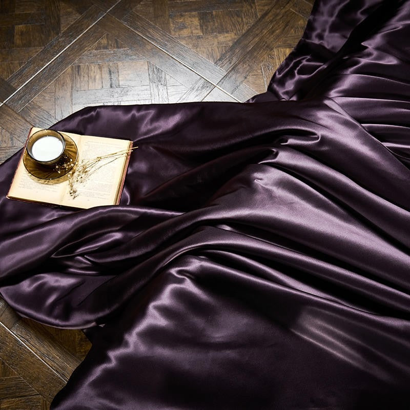 Royalis Purple Luxury Silk Bedding